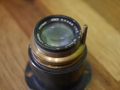 ROSS LONDON 4 3/4 XPRES f4.5 vintage brass lens good condition - Image 1 of 4