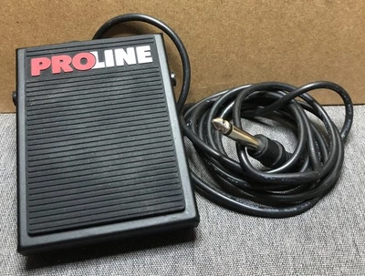 Proline Universal Metal Sustain Pedal With Polarity Switch Tap Tempo Momentary - Image 1 of 3