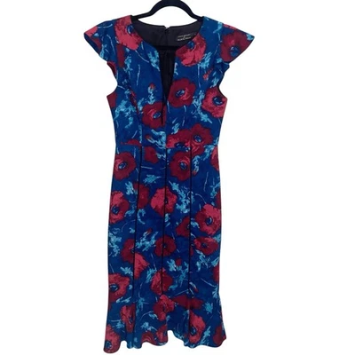Vestido negro halo Janie Bryant para mujer talla 6 EE. UU. femenino floral volantes romántico Foto 1 de 4