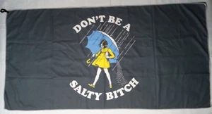 NEW Microfiber DON'T BE A SALTY BITCH Wall Hanging Tapestry Beach Towel 54"x28" - Picture 1 of 7