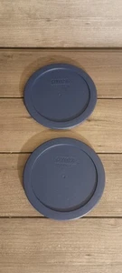 Pyrex 7201 Lote de 2 Tapas de Almacenamiento Redondas 6" Repuesto Azul - Imagen 1 de 9