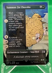 MTG Summon: Fat Chocobo (Borderless) Foil NM FINAL FANTASY Magic 371 - Picture 1 of 1