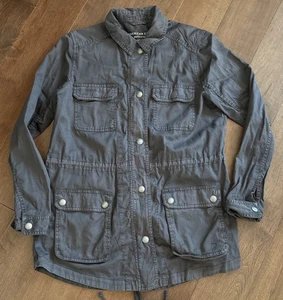 American Eagle Damen Utility Boyfriend Feldjacke Größe M anthrazitgrau - Bild 1 von 20