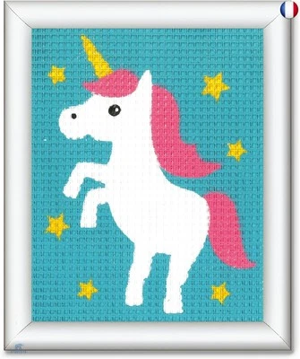 Vervaco Kit de Tapisserie, Licorne, Blanc - Photo 1/4