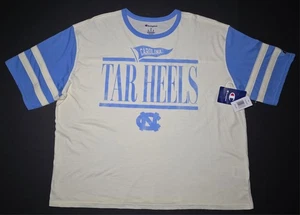 Champion North Carolina Tar Heels Mens Baby Blue and Ivory White T Shirt Size XL - Picture 1 of 9