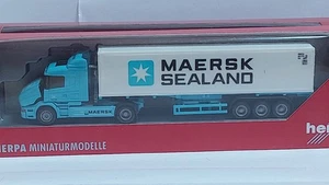 🚛 Herpa 148733 Scania Hauber Container-SZ Maersk/Seeland 1/87 (25/47A)🚛 - Bild 1 von 1