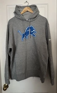 Nike On Field Men’s XL NFL Detroit Lions Hoodie Gray NEW - Picture 1 of 11
