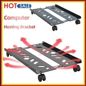 PC-Computer-Tower-Ständer mit Lenkrollen, verstellbarer mobiler CPU-Ständer (sch - Afbeelding 1 van 12