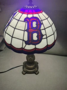 Boston Red Sox Tiffany Style Lamp 19" Tall The Memory Company 2003 - Picture 1 of 6