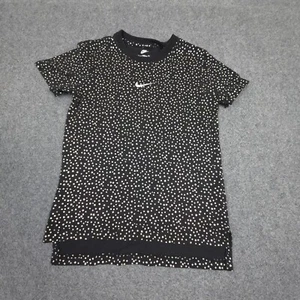 Nike Shirt Kids MEDIUM black T Shirt short sleeve summer casual cotton size M - Picture 1 of 10