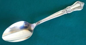 Valley Rose silverplate Rogers Oval Soup Dessert Spoon (S) - Picture 1 of 3