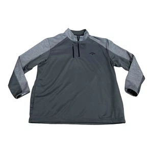 Callaway Weather Series 1/4 Zip Pullover Jacket Shirt Men XXL Two Tone Gray Golf - Picture 1 of 11