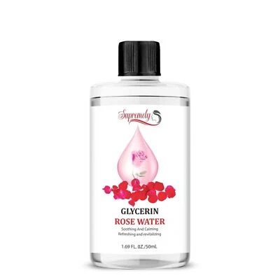 Fresh Rose Water and Glycerin For Skin Care Face Hydrating Facial Mist | 50ML