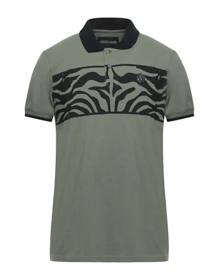 ROBERTO CAVALLI POLO SHIRT-MILITARY GREEN. - Image 1 of 4