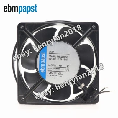 For ebmpapst 9656 Axial Fan AC 230V 16W 85mA 120*120*38mm Cabinet Cooling Fan - Image 1 of 4