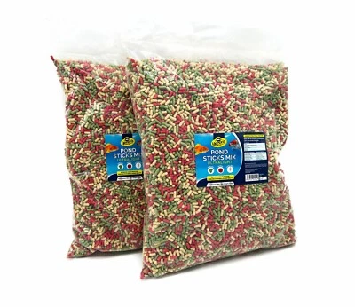 HERONS Pond Sticks Mix Ultralight 2 x 15L - Koi Goldfish Food - Variety Sticks - Image 1 of 4