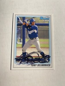 Los Angeles Dodgers TONY DELMONICO Signed Card