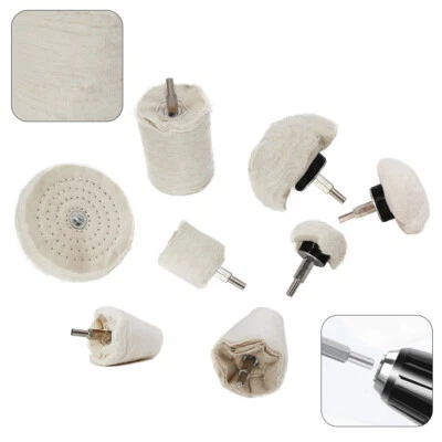 Mop Wheel Car Polisher Kit for Cloth Polishing Buffing Pad Drill Abrasive Tool - Image 1 of 4