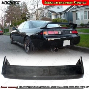 CARBON Kit For 95-98 Nissan S14 Zenki S14A Kouki JDM Kouki Rear Spoiler GT Wing - Picture 1 of 24