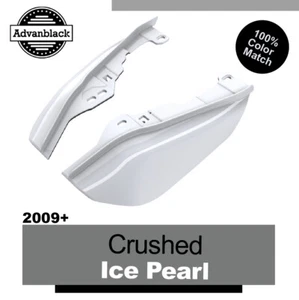 Deflectores de aire de marco medio perla de hielo triturada para 2009+ Harley FLHR FLHXS FLTRX - Imagen 1 de 10