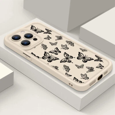 Butterfly For iPhone 15 14 13 Pro Max 12 11 XR XS 7 8 ShockProof TPU Case Cover - Image 1 of 4
