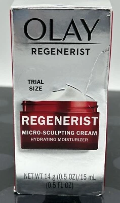 Crema hidratante antienvejecimiento OLAY REGENERIST MICRO-SCULPTING tamaño de prueba 0,5 oz Foto 1 de 3
