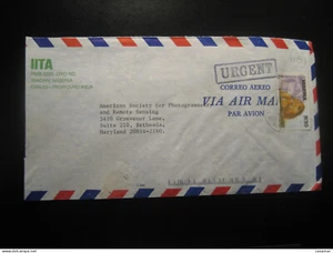 Ibadam Panthera Leo Lion Feline Stamp Air Mail Cancel Cover Nigeria Felin Cat Of - Picture 1 of 1