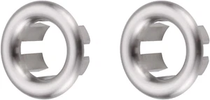 Sink Overflow Ring Brushed Nickel: 2 Pack Bathroom Kitchen Sink Basin Trim Over - Picture 1 of 7