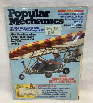 1980 Jul Popular Mechanics Magazine, Vtg - Car Tobacco Tech Alcohol Ads - Reader - Image 1 of 4