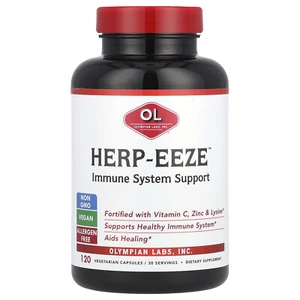 Olympian Labs Inc Herp-Eeze 120 Veggie Caps Allergen-Free, Vegan - Picture 1 of 2