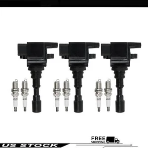 3Pcs Ignition Coils UF431 & Iridium Spark Plugs 7964 for Kia Sorento 2003-2006 - Foto 1 di 6