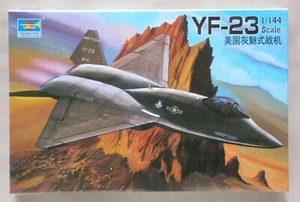YF-23 JET FIGHTER Plastic Model Kit 1/144 SCALE SEALED TRUMPETER WP01332 - Picture 1 of 1