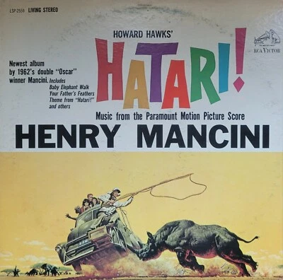 HATARI! Motion Picture Score Henry Mancini Howard Hawks LSP-2559 VG/EX - Image 1 of 4