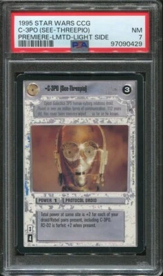 1995 Stars Wars CCG Premiere Limited Light Side C-3PO PSA 7 NEAR MINT CK - Image 1 of 3