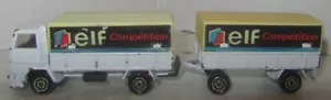 Majorette 241-245 Ford Truck Camion Rimorchio ELF Competition 1:100 Vintage - Foto 1 di 4