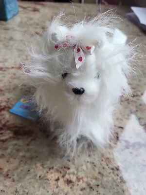 Webkinz Lil' kinz Yorkie, dog, white, no code/used code - Image 1 of 4