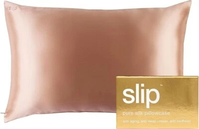 Funda de almohada de seda antideslizante - Queen, oro rosa, Queen (20 x 30 pulgadas) 850004304686 Foto 1 de 4