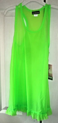 Encubrimiento de malla verde para niñas talla 7/8 NUEVO Foto 1 de 2