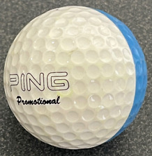 1 Ping Promotional  Two Tone Light Blue White Logo Used Golf Ball P-2
