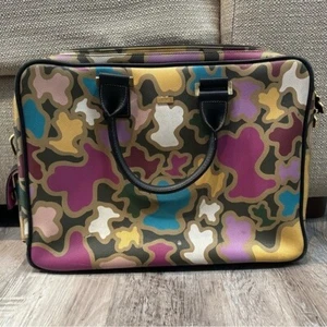 TOUS Maletín de Cuero Mensajero Bolso para Laptop Multicolor - Imagen 1 de 12