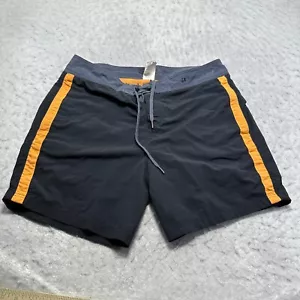 Hugo Boss Badehose Shorts grau orange gefüttert Schwimmen Herren Größe Large L - Bild 1 von 16