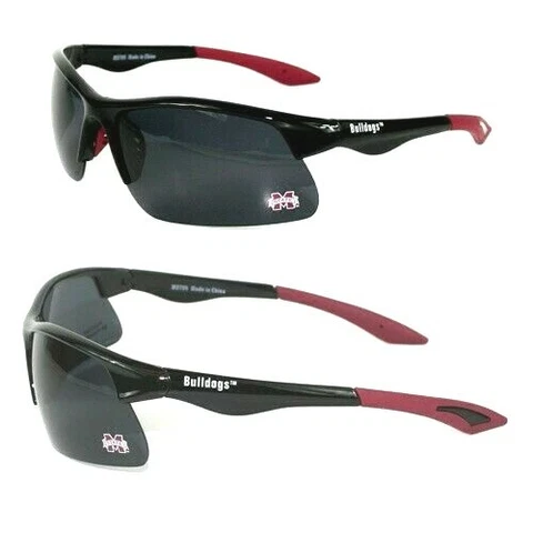 Mississippi State Bulldogs Polarized Blade Sunglasses AND W/FREE POUCH/BAG NEW Cover