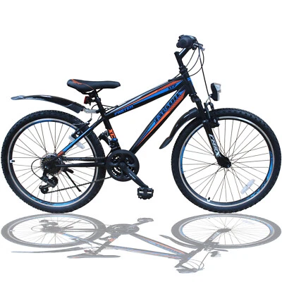 20 Zoll Fahrrad SHIMANO 18GANG 20" Kinderfahrrad Mountainbike MTB + Beleuchtung - Bild 1 von 4
