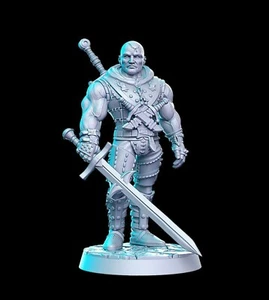 Khramdor, Fighter Mage Fantasy Miniature D&D Tabletop Games RPGs Role Playing - Picture 1 of 1