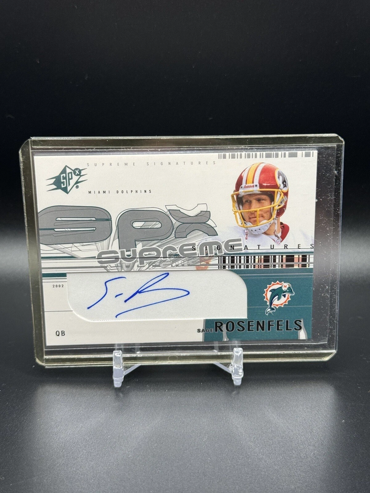 2002 SPx Supreme Signatures Sage Rosenfels #SS-SR Auto