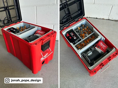Milwaukee Packout Tool Box (Ammo Can) INSERT for M18 Router (Part 1 & 2) - Image 1 of 4