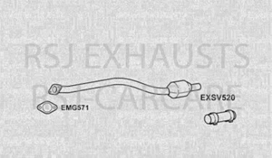 ECBM1161TA Katalysator (R103) VORDERROHR & KAT (LH) - Bild 1 von 1