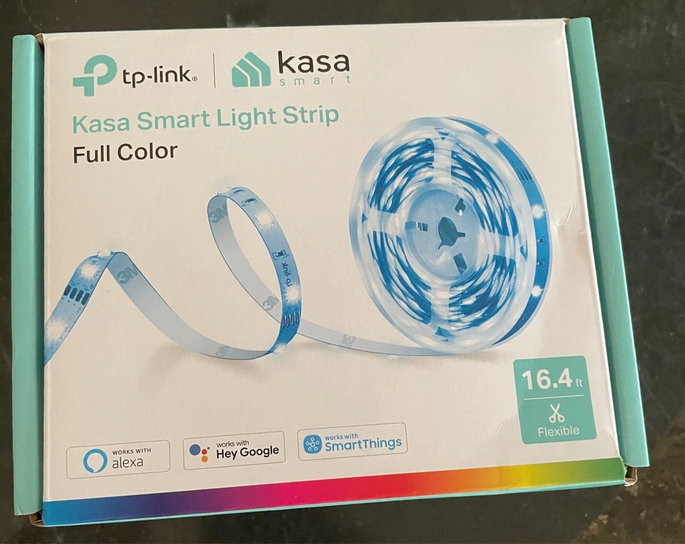 Kasa Smart FULL COLOR light Strip 16.4ft WiFi LED Alexa Google Home - Image 1 of 2
