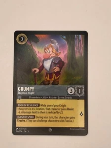Disney Lorcana Shimmering Skies Grumpy Skeptical Knight 186/204 Non-Foil - Picture 1 of 2