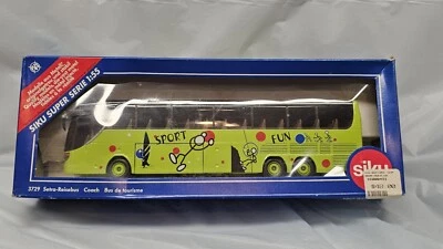 Autobús turístico Siku #3729 Setra Reisebus Coach escala 1/55 raro y difícil de encontrar Foto 1 de 3
